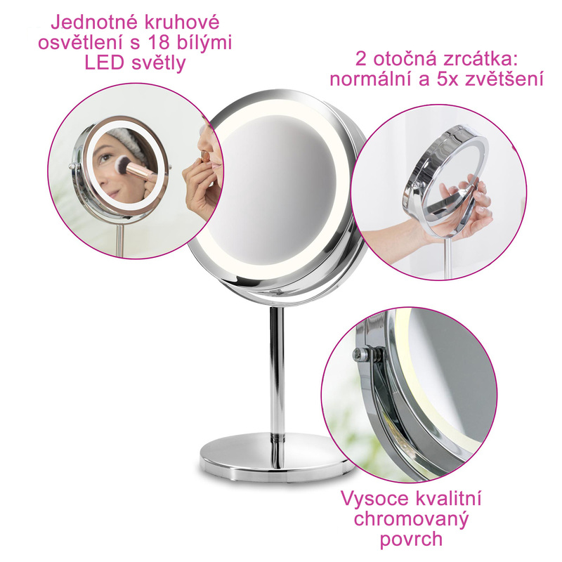 Medisana Kosmetické zrcadlo CM 840 2v1 s osvětlením